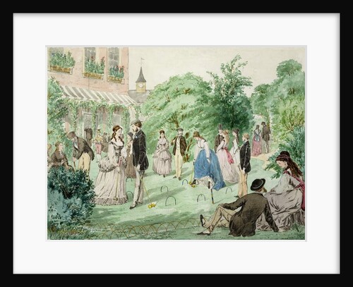 Ladies and Gentlemen playing Croquet by William McConnell