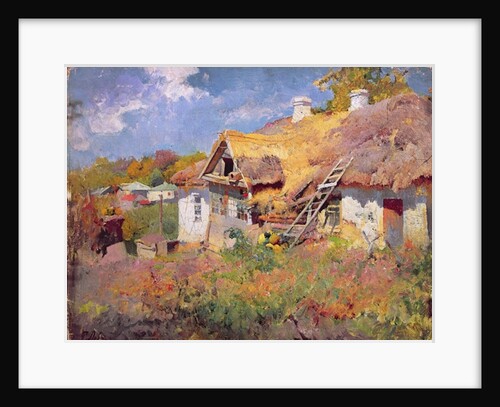 Ukrainian Cottages, 1906 by Petr Levchenko