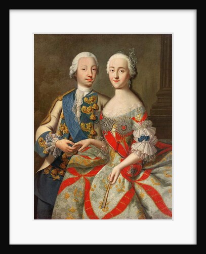 Portrait of Catherine the Great and Prince Petr Fedorovich 1740-45 by Georg Christoph Grooth