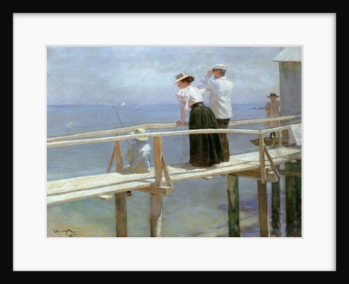 On the Bridge, 1898 by Peter Alexandrovich Nilus