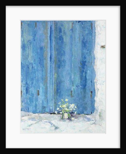 Blue Shutter, 1990 by Diana Schofield