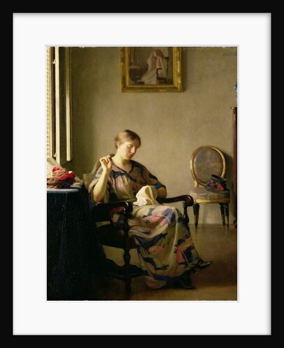 Woman Sewing, c.1913 by William McGregor Paxton