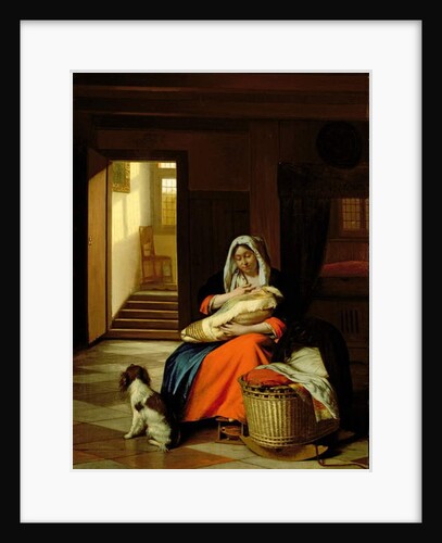 Mother Nursing Her Child, 1674-76 by Pieter de Hooch