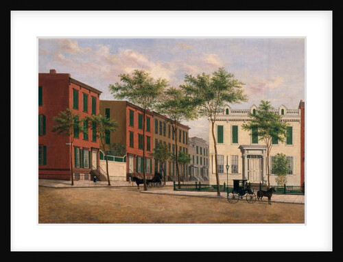 Street in Brooklyn, 1880-90 by American School