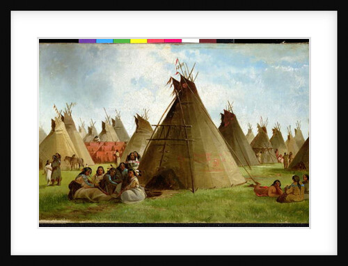 Prairie Indian Encampment, c.1870 by John Mix Stanley