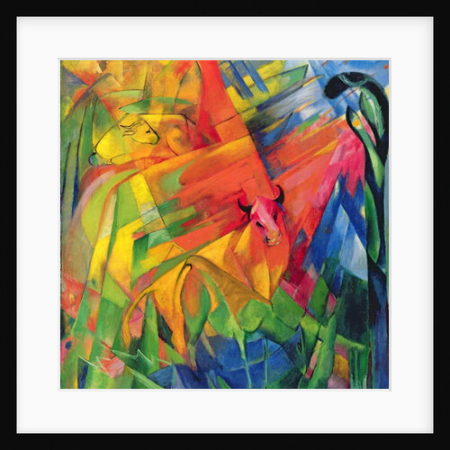 Animals in a Landscape, 1914 by Franz Marc