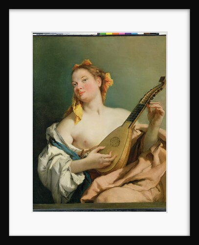 Girl with a Mandolin, 1755-60 by Giovanni Battista (1696-1770) Tiepolo