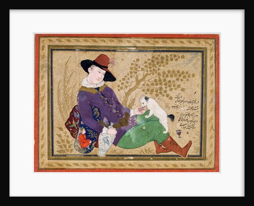 Young Portuguese, Persian, 1634 by Riza-i Abbasi