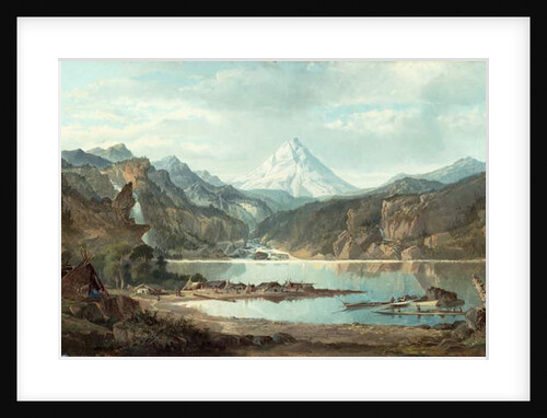 Mountain Landscape with Indians, 1870-75 by John Mix Stanley