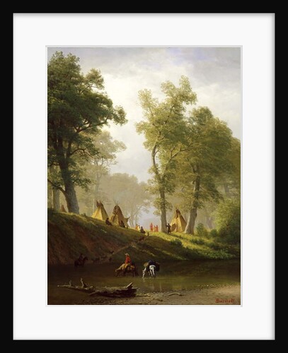 The Wolf River, Kansas, c.1859 by Albert Bierstadt