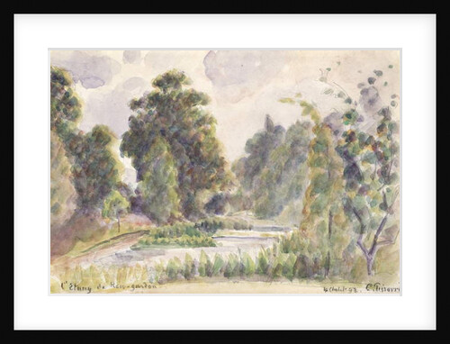 Pond at Kew Gardens, 1892 by Camille Pissarro