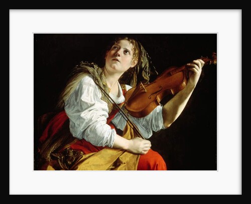Young Woman with a Violin, c.1612 by Orazio Gentileschi