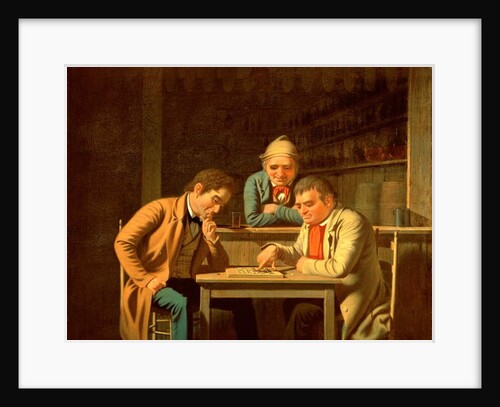 The Checker Players, 1850 by George Caleb Bingham
