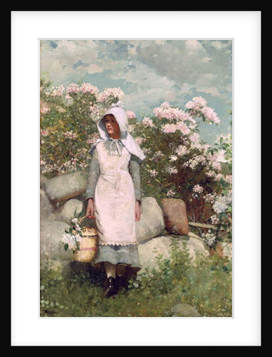 Girl and Laurel, 1879 by Winslow Homer