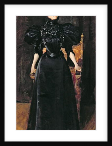Portrait of a Lady in Black, c.1895 by William Merritt Chase