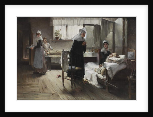 Evangeline discovering her Affianced in the Hospital, 1887-89 by Samuel Richards