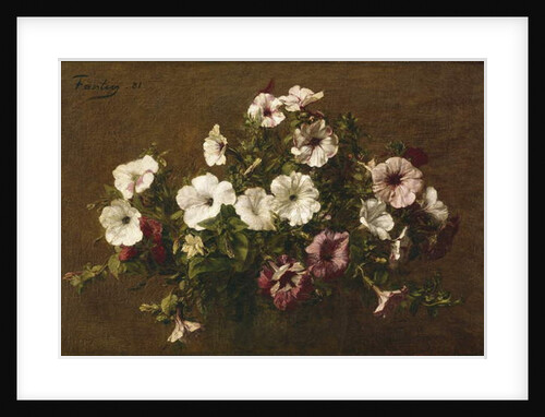 Petunias, 1881 by Ignace Henri Jean Fantin-Latour