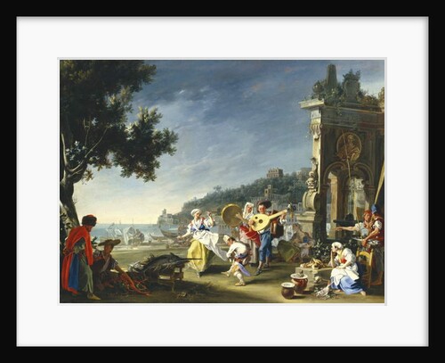 Tarantella at Mergellina, c.1750 by Filippo Falciatore