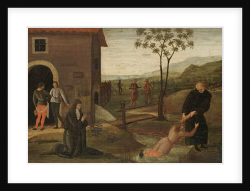 St. Nicholas of Tolentino rescuing a boy from drowning, c.1500-30 by Pietro Perugino
