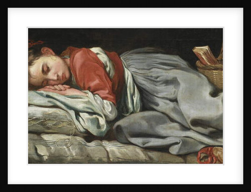 Young Girl Sleeping by Bernardt Keil or Keyl