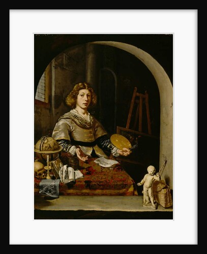 The Artist in his Studio, c.1665-70 by Cornelis (attr. to) Bisschop