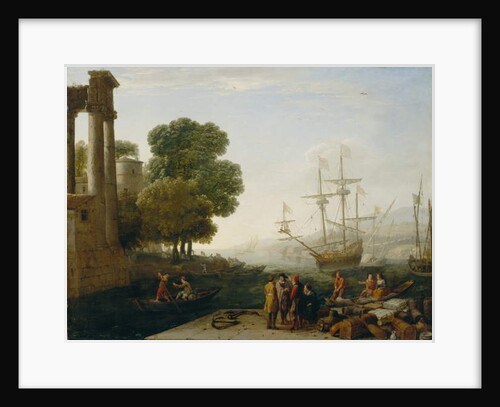 A Seaport at Sunset, 1643 by Claude Lorrain (1600-82)