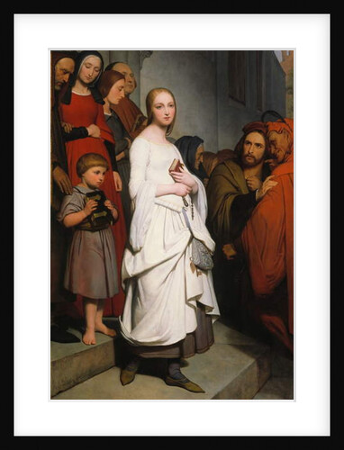 Marguerite Leaving Church, 1838 by Ary Scheffer