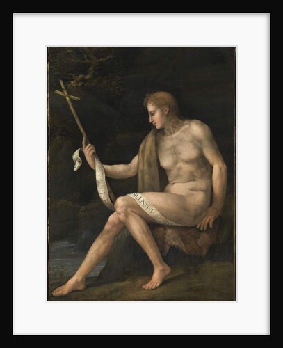 Saint John the Baptist in the Wilderness by Francesco Ubertini Il Bacchiacca
