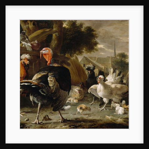 Poultry Yard, c.1668 by Melchior de Hondecoeter