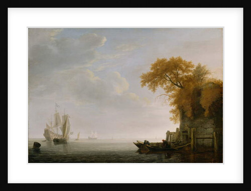 A Calm Sea, 1642 by Simon Jacobsz. Vlieger