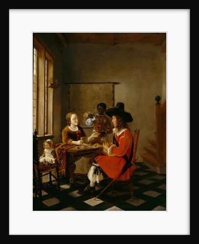 The Game of Cards, c.1660 by Hendrik van der Burch