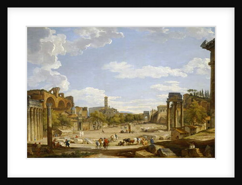 View of the Roman Forum, 1735 by Giovanni Paolo Pannini or Panini