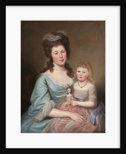 Peggy Sanderson Hughes and her Daughter, c.1788-89 by Charles Willson Peale