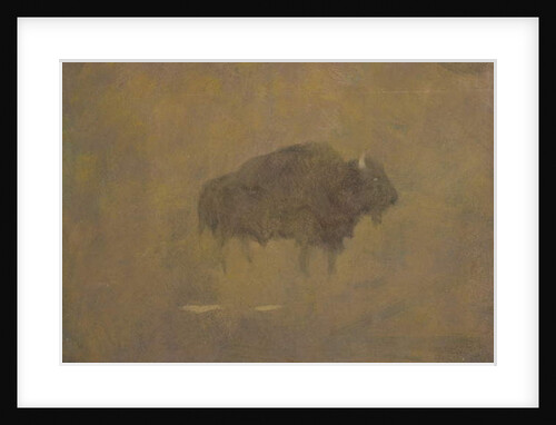 Buffalo in a Sandstorm by Albert Bierstadt
