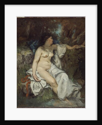 Bather Sleeping by a Brook, 1845 by Gustave Courbet