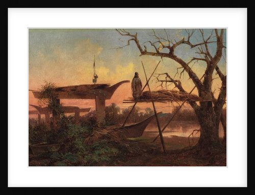 Chinook Burial Grounds, c.1870 by John Mix Stanley