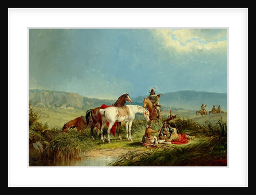 Indians Playing Cards, 1866 by John Mix Stanley