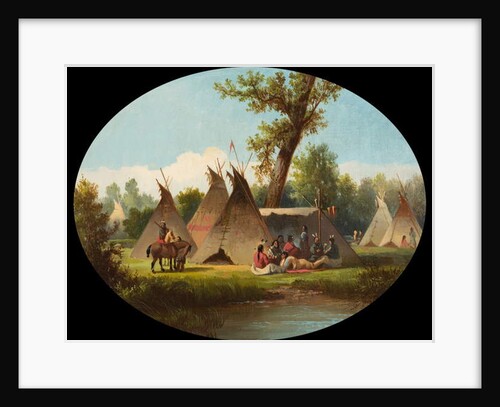 Assiniboin Encampment on the Upper Missouri, c.1870 by John Mix Stanley