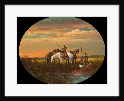 A Halt on the Prairie for a Smoke, c.1870 by John Mix Stanley