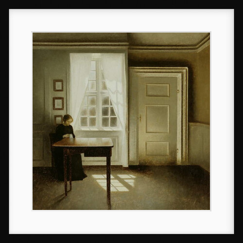 Interior with a Lady, 1901 by Vilhelm Hammershoi