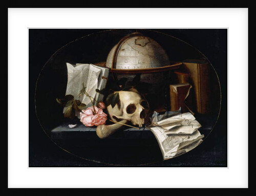 Vanitas Still Life, c.1655 by Johannes Borman