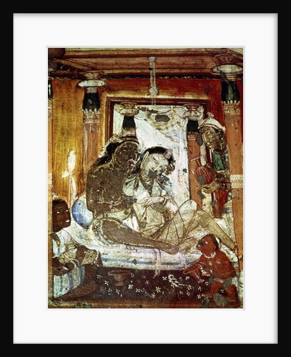 A Princely Couple in a Palace by Indian School