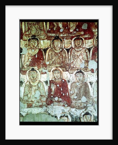 A Multitude of Seated Buddhas, detail by Indian School