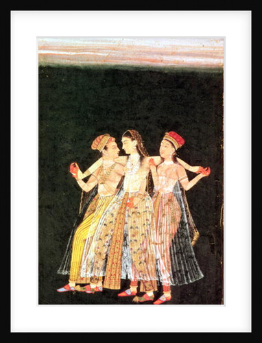 A Prince with Two Concubines by Indian School