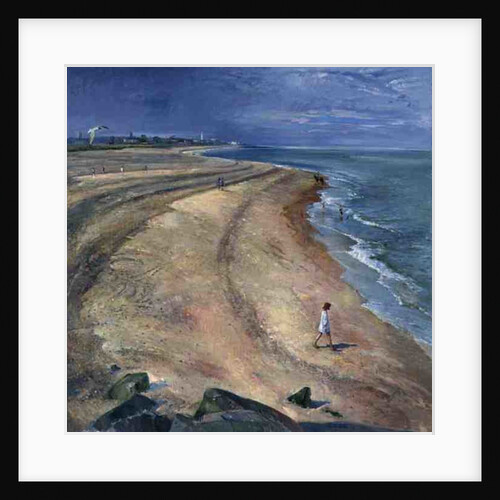 The Curving Beach, Southwold, 1997 by Timothy Easton