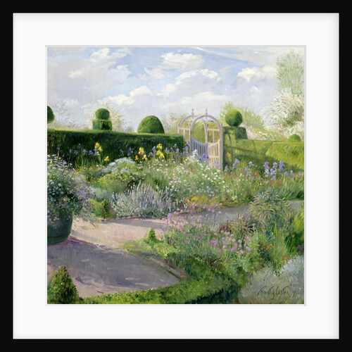 Irises in the Herb Garden, 1995 by Timothy Easton