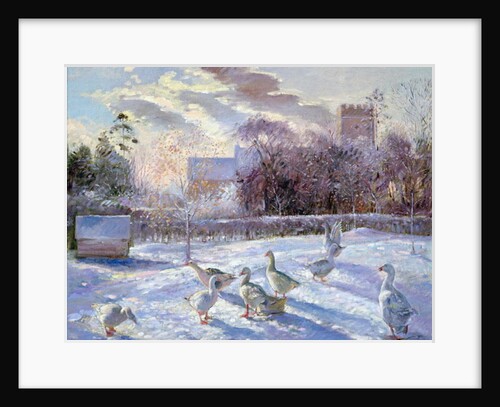 Winter Geese in Church Meadow by Timothy Easton