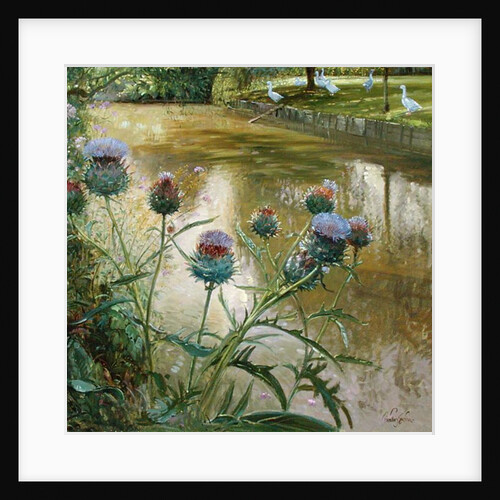 Cardoons Against the Moat by Timothy Easton