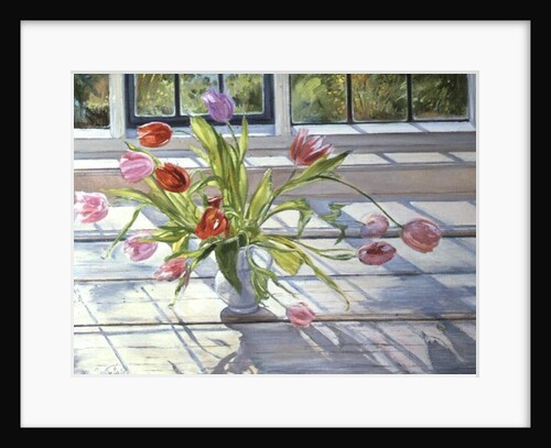 Tulips in the Evening Light, 1990 by Timothy Easton