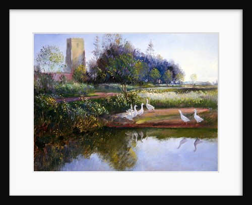 Geese at Sundown, 1991 by Timothy Easton